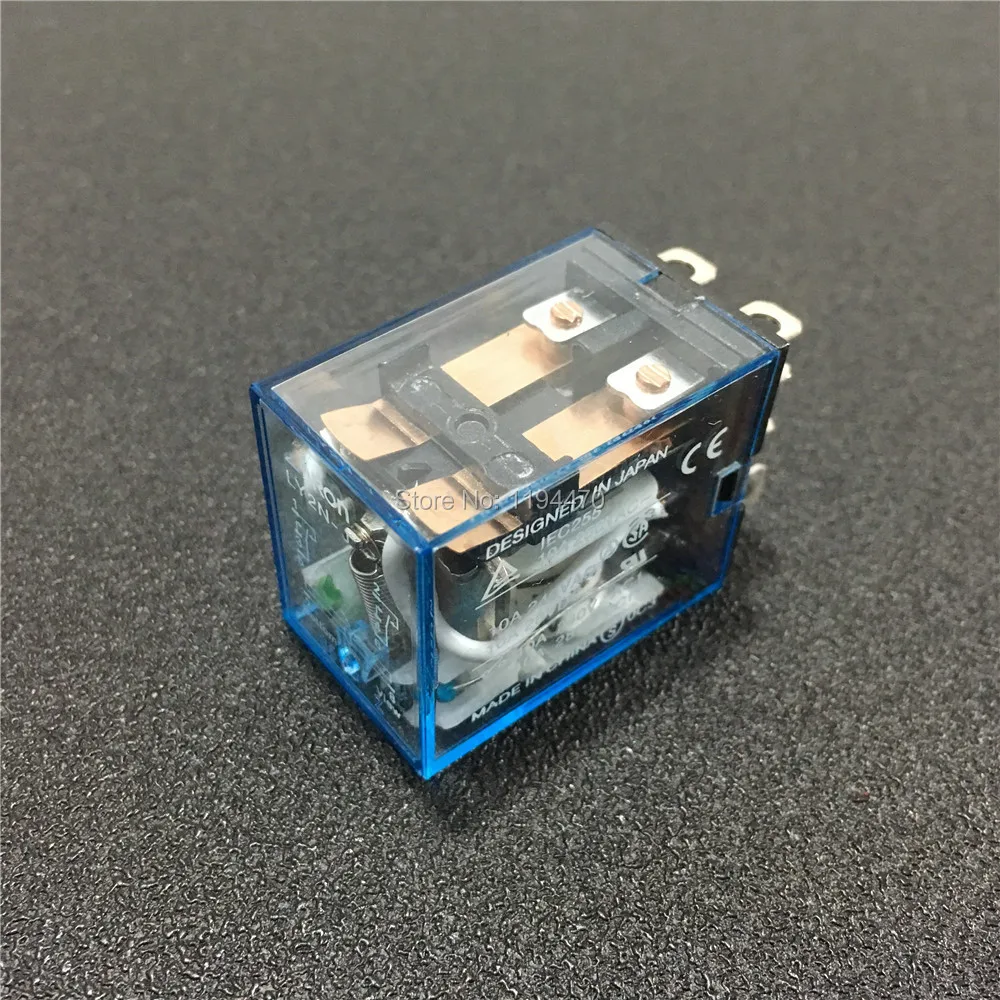 10pcs LY2NJ DC 12V 24V 110V 220V AC Coil Power Relay Mini Electromagnetic Relay 8 Pins DPDT 2NO 2NC 10A LY2N-J HH62P JQX-13F LY2