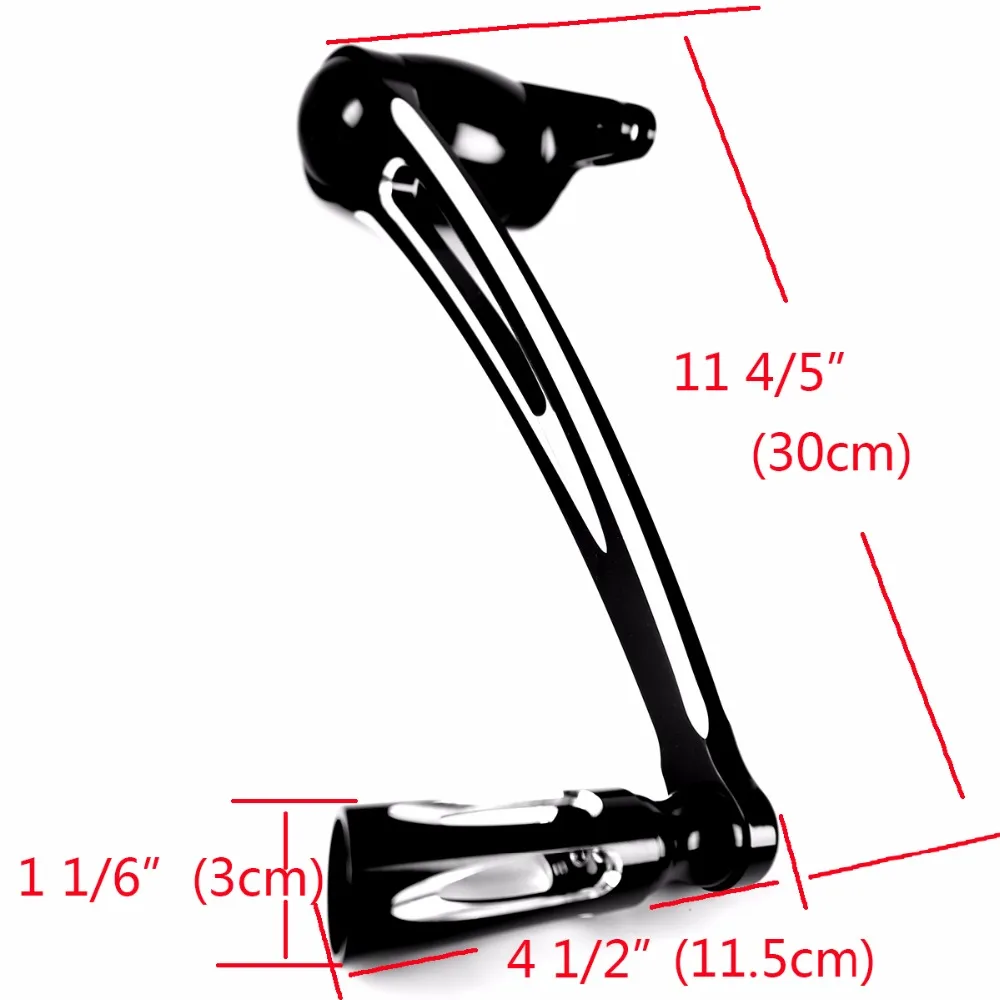 Shallow Cut Brake Arm Lever W/ Peg Pedal For Harley Electra Street Tri Glide Road King 2014-2017