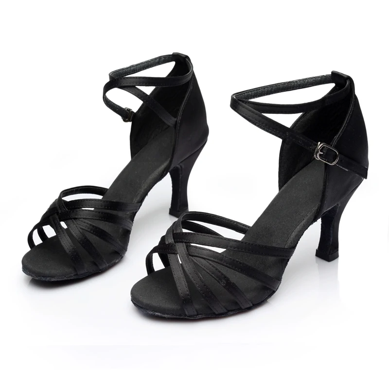 WUUQAO Brand New Women\'s Dance Shoes Heeled Tango Ballroom Latin Salsa Dancing Shoes For Women Hot Sales