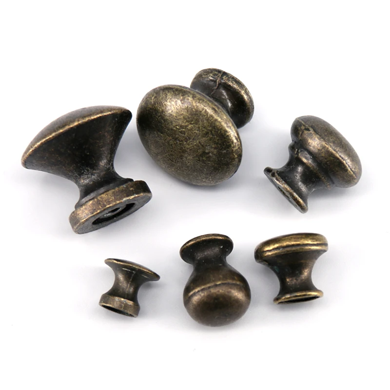 1PCS Vintage Dresser Drawer Pulls Handles Jewelry Box Knobs Antique Bronze Furniture Hardware Kitchen Cabinet Knob