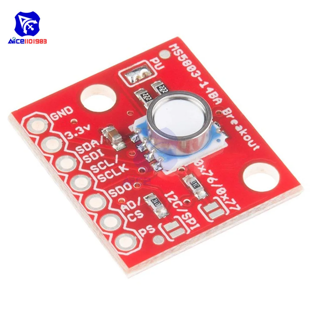 GY-MS5803-14BA MS5803 14BA Fluid Liquid Gas Pressure Height Sensor Breakout Module Waterproof Pressure Sensor for Arduino w/ Pin