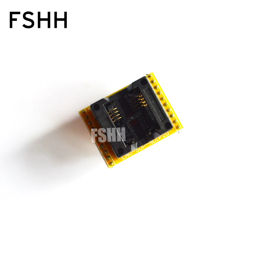 para dip8 ic soquete adaptador do programador sa605b sop8 soic8 soquete de teste ic para 25xx eeprom spi flash chip 208mil sop8 01