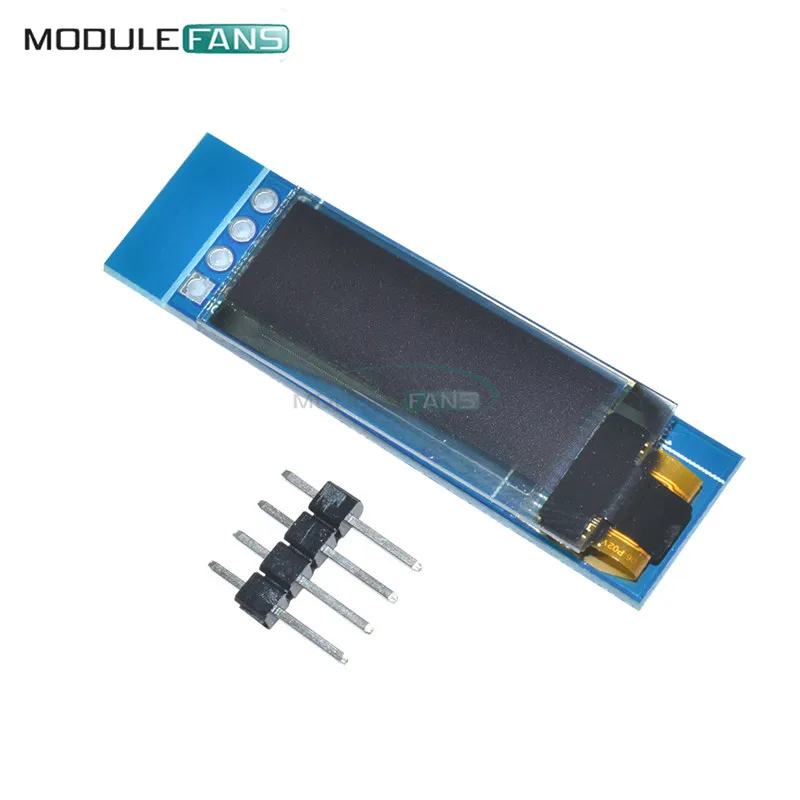 0.91'' 0.91 Inch White Color Backlight 128x32 IIC I2C OLED LCD Display Module For Arduin SSD1306 Driver IC DC 3.3V 5V PIC  DIY