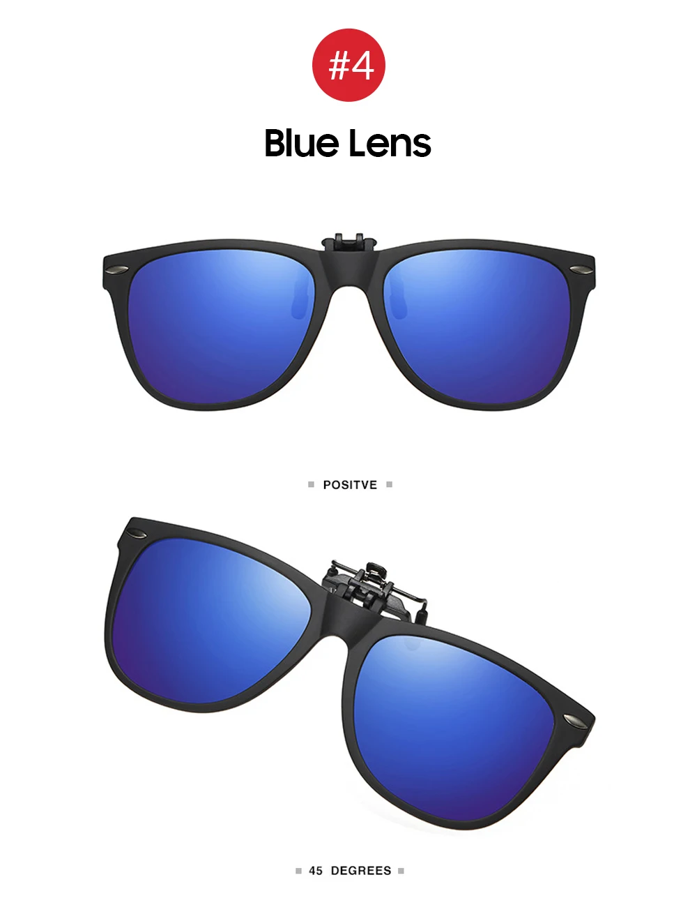 VIVIBEE Herren Photochrome Polarisierte Clip-On Sonnenbrille mit Klappmechanismus für Damen, Fahrer-Sonnenbrille mit Clips, Trendprodukt 2026 – Detail 15