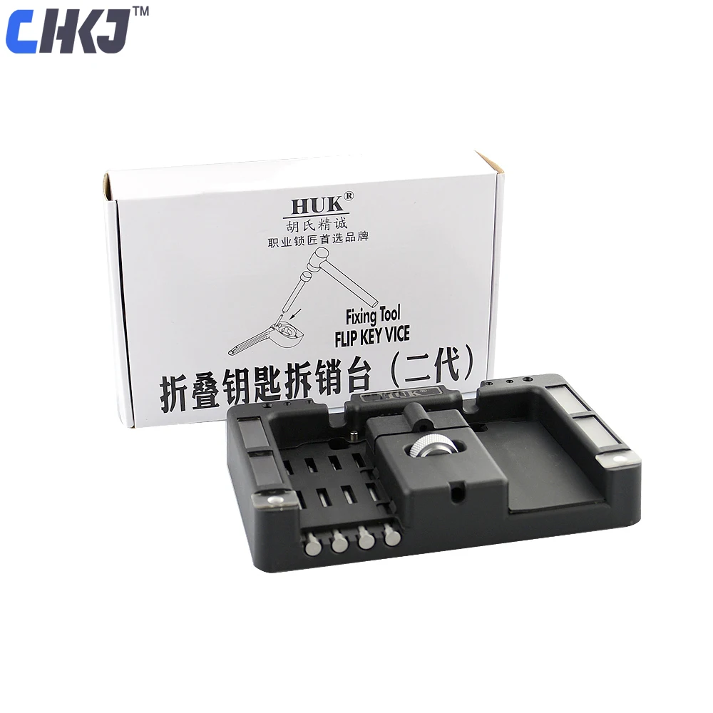 CHKJ High Quality Original For HUK Key Fixing Tool With Four Pins Flip Key Vice Of Flip-key Pin Remover For Locksmith Tool