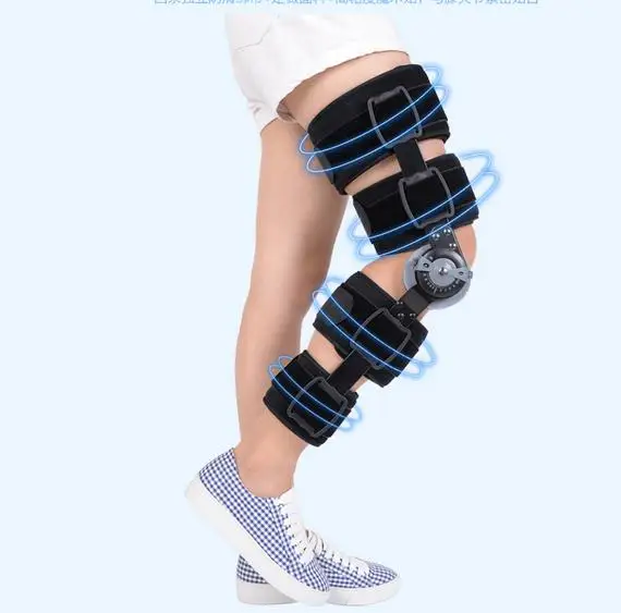 Adjustable knee joint meniscus knee rehabilitation equipment maintenance men and women with a fixed fractures knee ligament reco