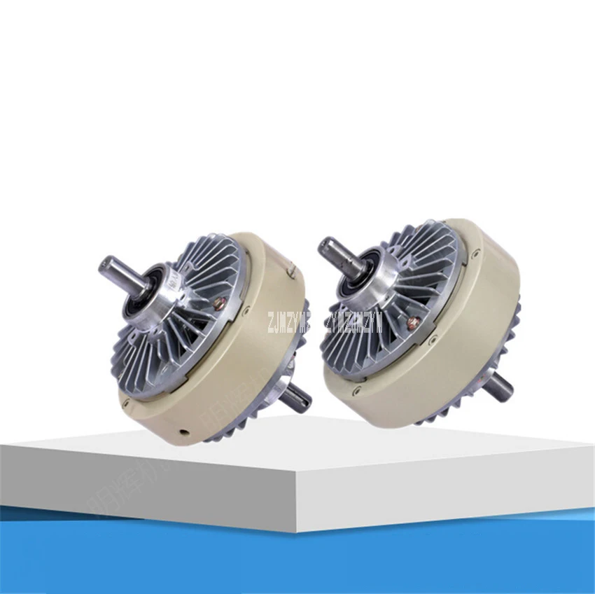 Peças para máquinas, controlador de tensão de freio, pó eletromagnético, embreagem, eixo duplo, 5kg, 24v, 50n. m, 1400rpm, 1,8a