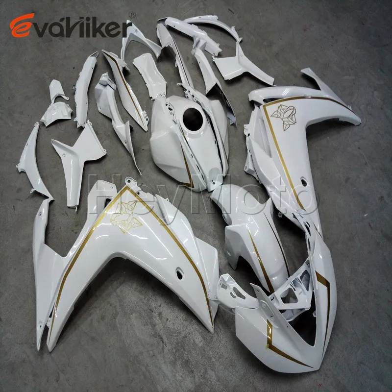 

ABS Plastic fairing for R3 2015 2016 YZFR25 2015 2016 white motorcycle panels Body Kit Injection mold