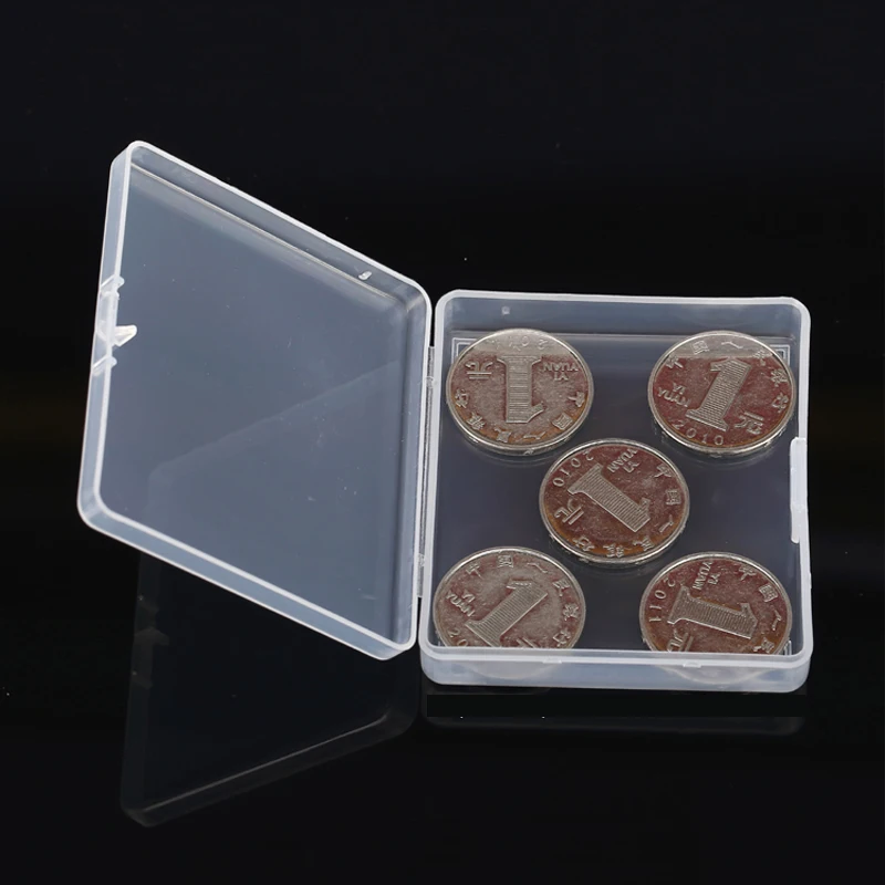 

Thick Transparent Small Square Plastic Boxes With Lid Packaging Storage Box For Jewelry Box Organizer Parts Boite Rangement