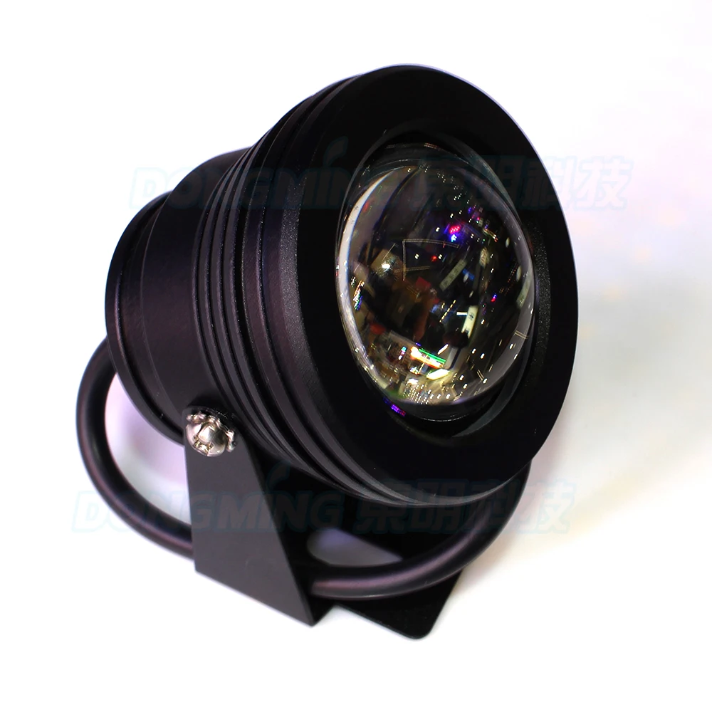 10pcs Black cover underwater led light white/warm white AC85-265V 10W pool lights  convex lens underwater led lamp