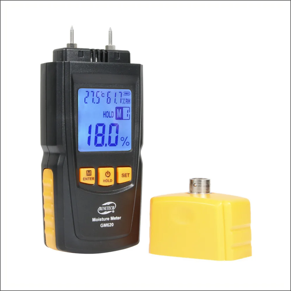 BENETECH Wood Moisture Meter Digital Humidity Tester Portable Wood Moisture Meter Handhe 2~70% Electrical Woodworking Hygrometer