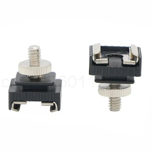 2 in 1 Flash Blitzschuh Hot Shoe Mount Mit 1/4-1/4 1/4 "Schraube Gewinde SC-6 für Yongnuo Flash speedlite-blitzgerät Flash licht LED