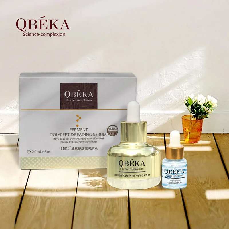 QBEKA Ferment Polypetide Fading Serum + Copper Peptide Tendering Serum Whitening Anti-wrinkle Skin Serums Natural Essences