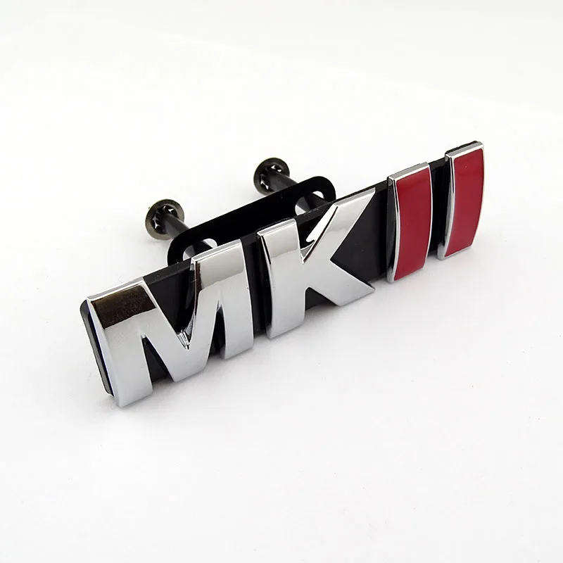 Wholesale MKII Grill Emblem Chrome Red Badge Car Sticker Golf 2 Car Logo