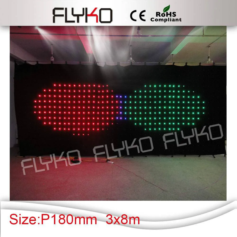 Hot selling Chinese sex video led curtains with controller and power box