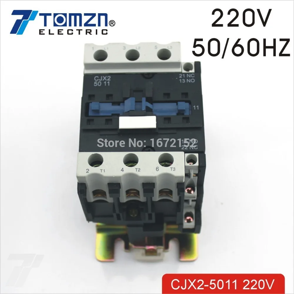 CJX2 5011 AC contactor LC1 50A for 220V 50HZ/60HZ