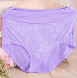 As07 cuecas femininas rendadas plus size, calcinha de cintura alta com renda e flor, lingerie sexy, 2021