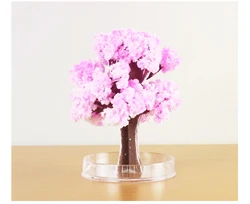 1pcs the magic growth tree magic growing paper sakura 12*12cm 50g funny kids gift science education for learning