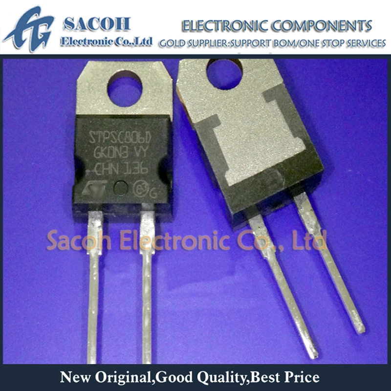 Neue original 2 teile/los stpsc806d stpsc806g oder stpsc1006d stpsc1006g bis-220 8a 600v schottky silicium carbid diode