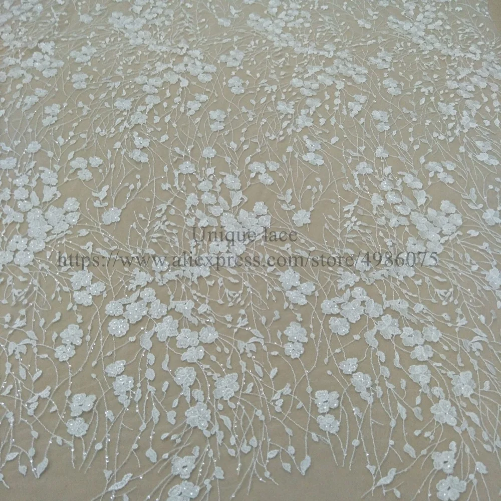 2019 Fashion gown lace bridal lace fabric rayon ivory lace fabric 130cm lace fabric elegent dress fabric sell by yar