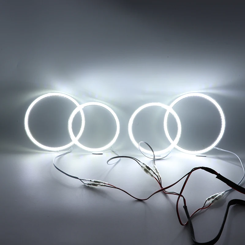 Ultra bright SMD white LED angel eyes  ring kit daytime running light DRL For Lada Kalina 1119 1118 1117 119 117 2005-2013