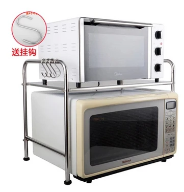 Stainless steel kitchen shelf microwave oven microwave oven