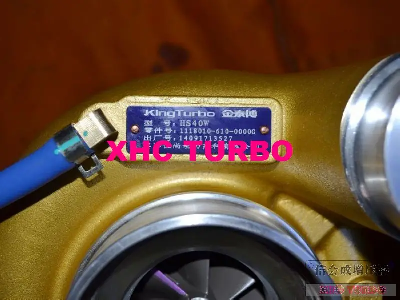 NEW GENUINE KINGTURBO HX40W 1118010-610-0000G Turbo Turbocharger for FAW AOWEI Truck XICHAI Diesel CA6DL2-33-35 350HP