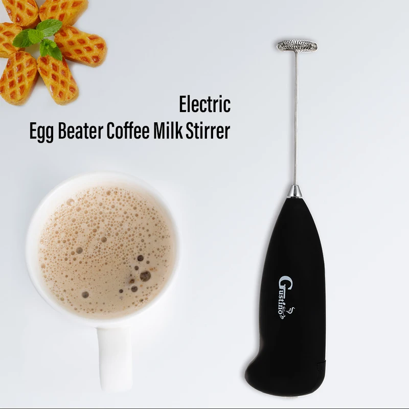 

Electric Milk Frother Hand Milk Foamer Kitchen Mixer for Cappuccino Coffee Egg Beater Drinks Blender