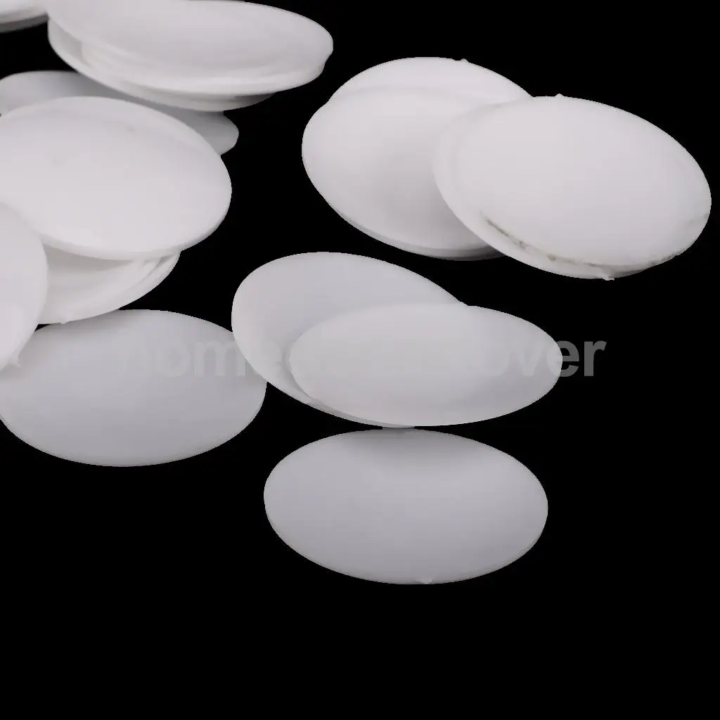 100pcs Plastic Round Buttons Base for DIY Fabric Cloth Buttons Patchwork Crafts 15/24/35mm