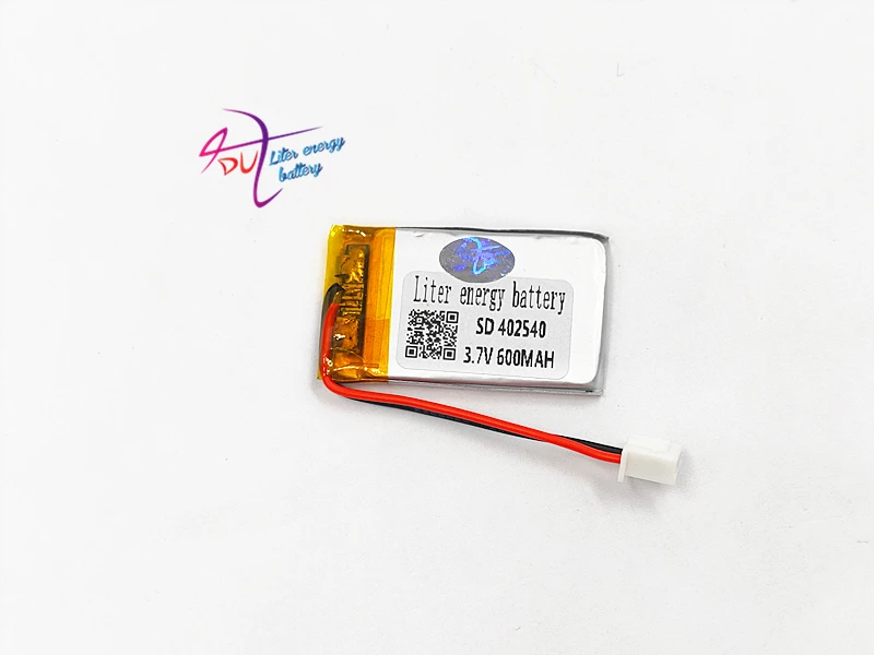 XHR-2P 2.54  3.7V 600mAh 402540 polymer lithium battery point reading machine business pen