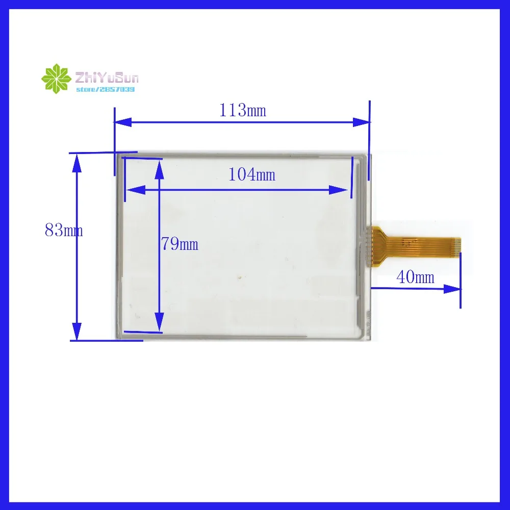 

NEW HLD-TP-1359 5inch 8 lins Touch Screen For GPS CAR 113mm*83mm touchsensor 113*83 touchglass digitizer