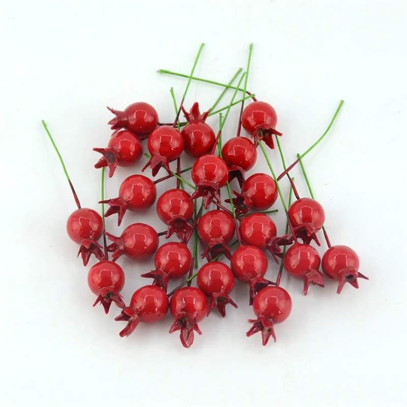 20Pcs Mini Pomegranate Simulation Small Foam Plastic Fake Artificial Fruit and Vegetables House Party Kitchen Wedding Decoration