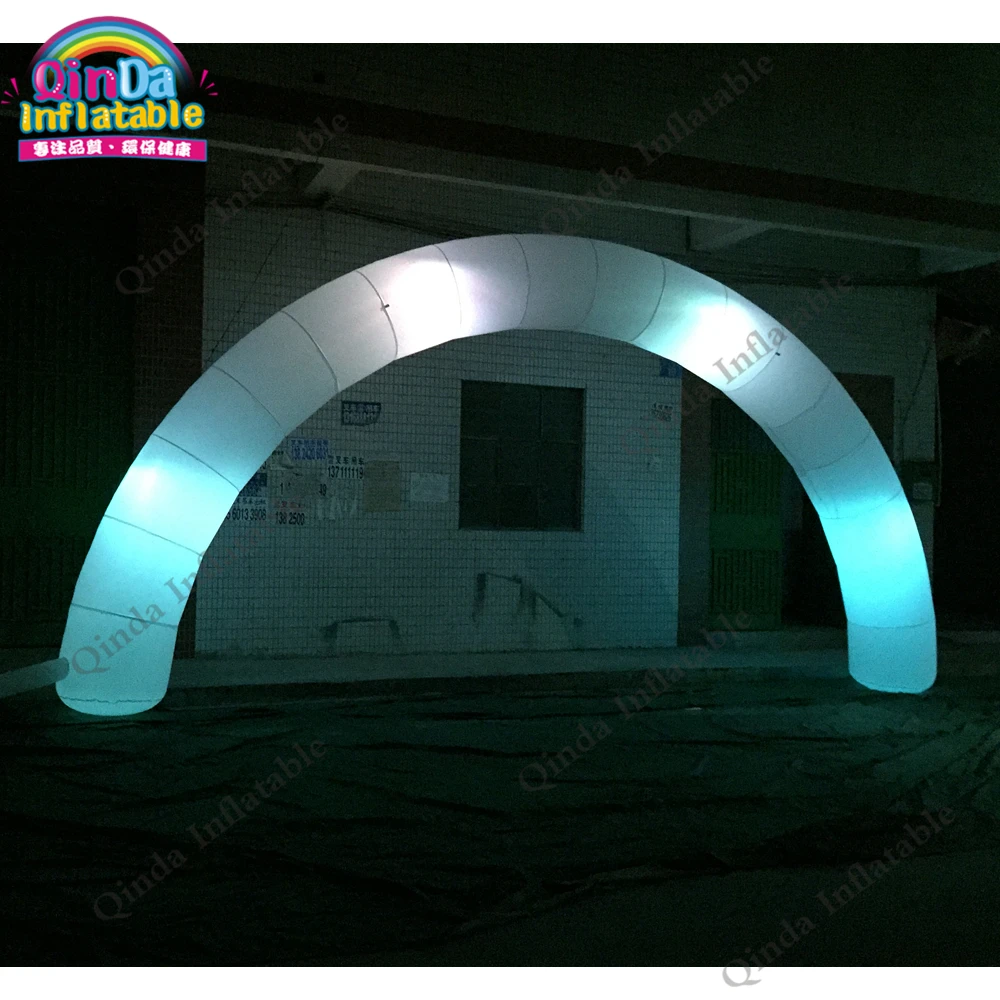 Commercial Decorative Inflatable Lighting Archway Oxford Cloth Led Inflatable Entrance Arch For Party Wedding Event