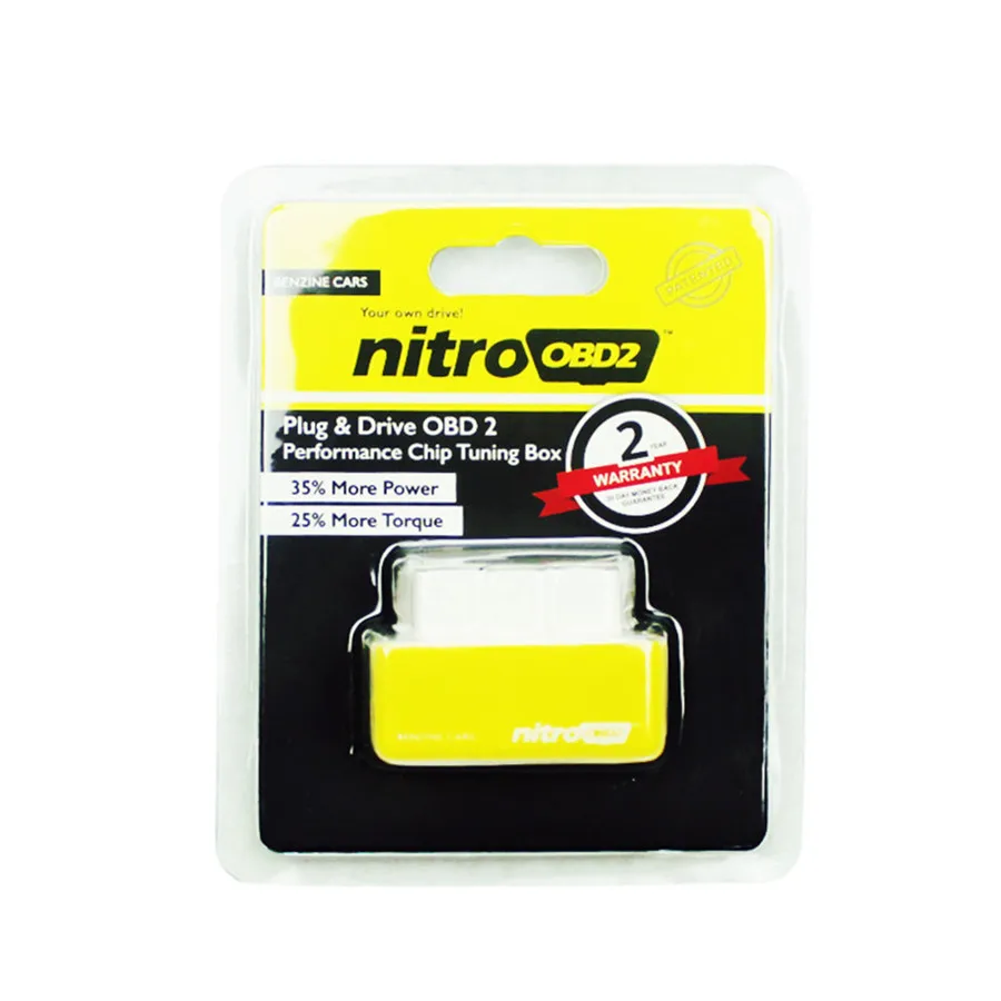 NitroOBD2 Diesel Benzine Increasing Performance  Engine Nitro OBD2 Chip Tuining Box EcoOBD2 Fule Saver More Power Retailer Box