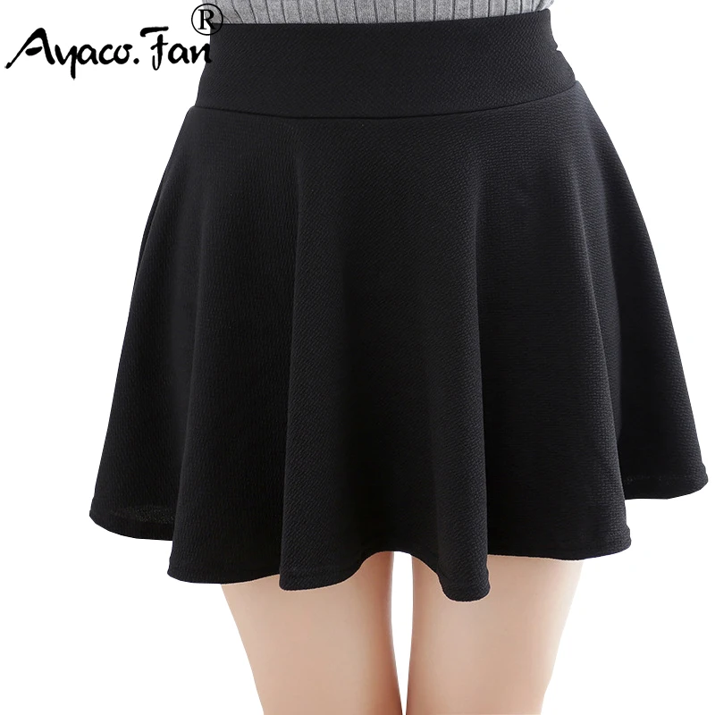 

Women Skirt Four Seasons Suitable No Pants Candy Colors Pleated Skirts High Waist Casual High Elasticity Pleated Saia