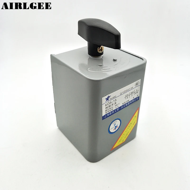 AC 380V 15A 3KW Changeover Forward Reversing Switch KO3-15 Dough Mixer Switch