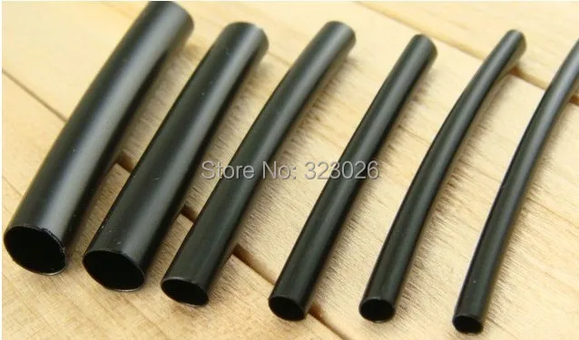 أنبوب الانكماش الحراري الأسود ، سطح لامع ، بدون كلمة ، أخضر ، مرن ، احترافي ، 10 م