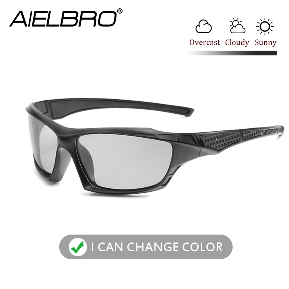 Polarized Sunglasses Men's Driving Glasses Bicycle Sunglasses Photochromic Chameleon Driving Glasses okulary rowerowe fotochrome