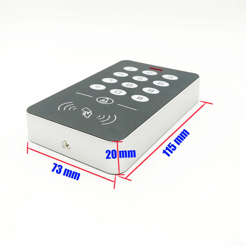 Imagem -03 - Teclado Proximidade Rfid Card Door Lock Controller Sistema de Controlo de Acesso de Entrada a1 125khz