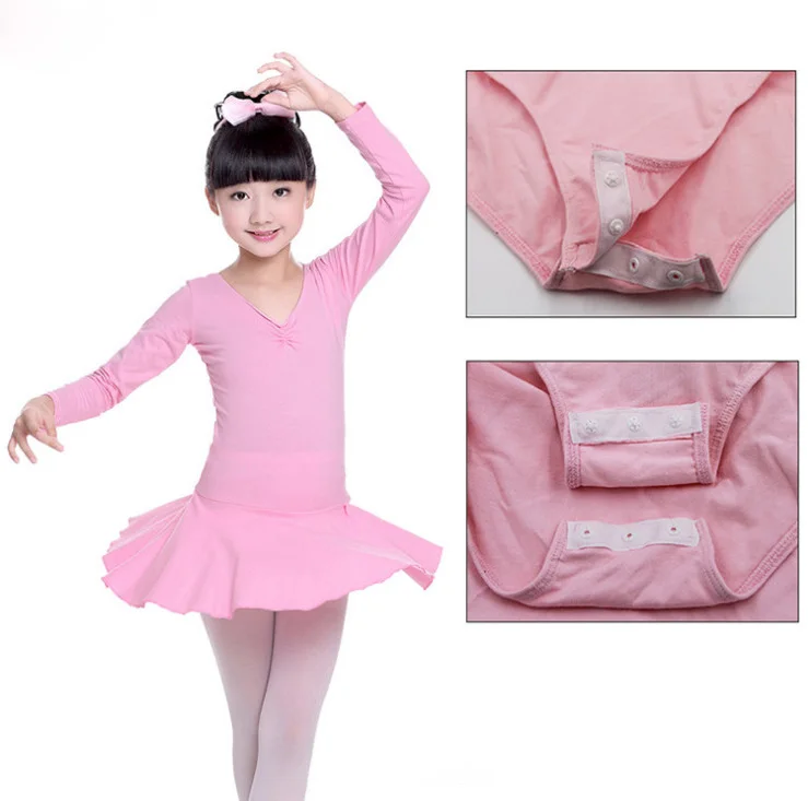 Kid Ballerina Bowknot Ballet Dress Dance Leotards Gymnastics Tutu for Girls Dance Costumes Dancing Clothes Dancer Child Clothing