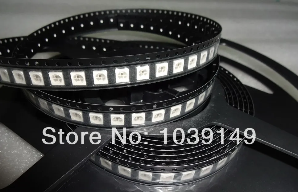 (100pcs/lot)WS2812B LED Chip;4pin 5050 SMD RGB LED with built-in WS2811 IC inside,5V addressable full color WS2812 Chip light