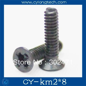 Freies Verschiffen M2 schraube KM2 * 8 runde kopf schraube 8mm schraube 300 teile/los auf lager deal in alle schrauben Bester preis. CY-km2x8mm