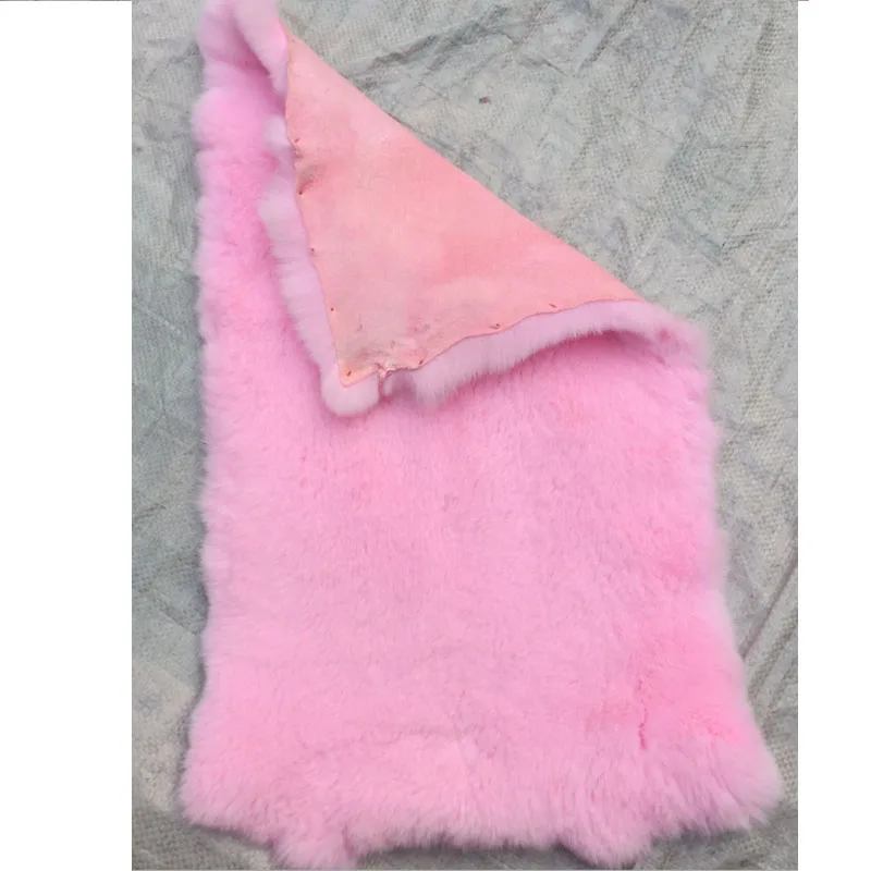 High Quality Classic Color Real Rex Rabbit Fur Pelt Real Genuine Rabbit Fur Diy Fluffy Leather Fur Wholesale Diy Home Decoration