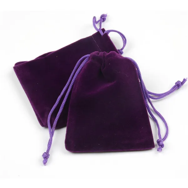 100Pcs 7x9cm 9x12cm Jewelry Packaging Display Drawstring Packing Gift Bags & Pouches Coloful Velvet Pouches