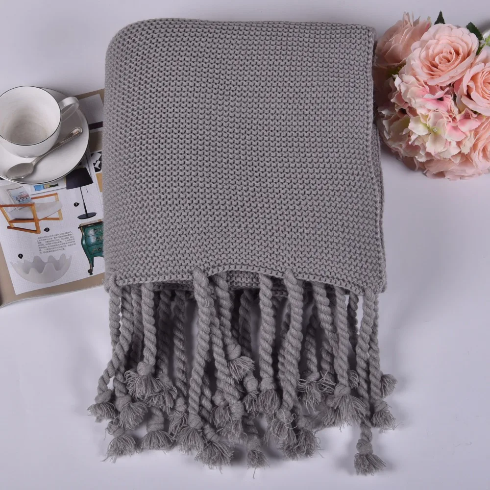 free ship new knitted blankets nap air conditioning blankets Soft Blanket on the Bed Home Plane Travel coperta Throws for sofa