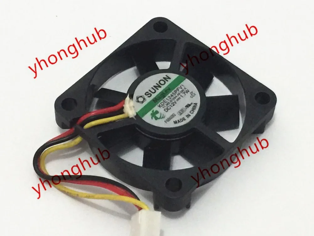 

SUNON KDE1245PFV1 11.MS.B1524.AF.GN.X DC 12V 1.7W 45x45x10mm Server Cooling Fan 3-Wire