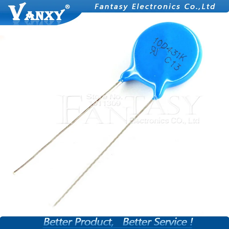 10pcs varistor 10D431K 430V piezoresistor 10D431