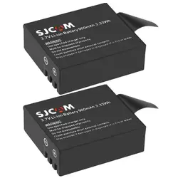 2 sztuki wymiennych akumulatorów 900 mAh SJCAM sj4000 do kamer sportowych M10wifi / SJ4000 / SJ4000wifi / SJ5000wifi / SJ5000x Elite