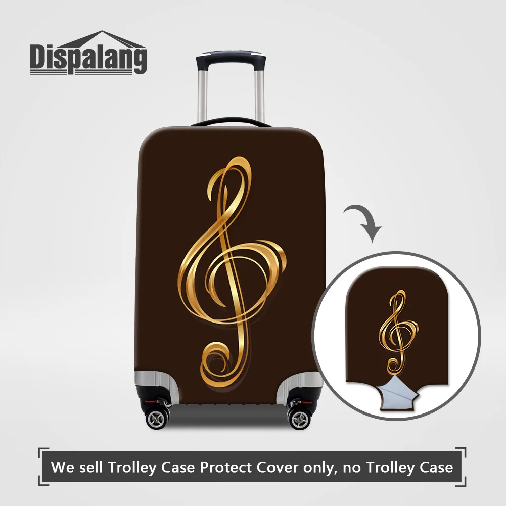 

Thick Elastic Luggage Protect Cover For 18-32 Inch Suitcase Musical Note Women Fashion Dustproof Waterproof Travel Accessories