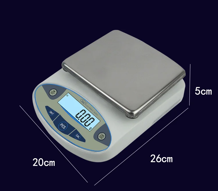 Precision 1000 x 0.01g 10mg Digital Analytical Balance Lab laboratory  Electronic Scale Balance